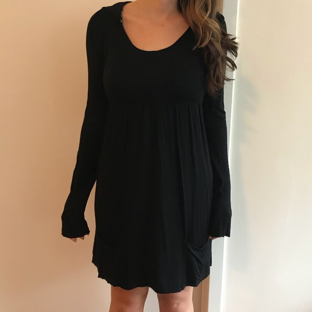 SoLow Hooded Long Sleeve Dress