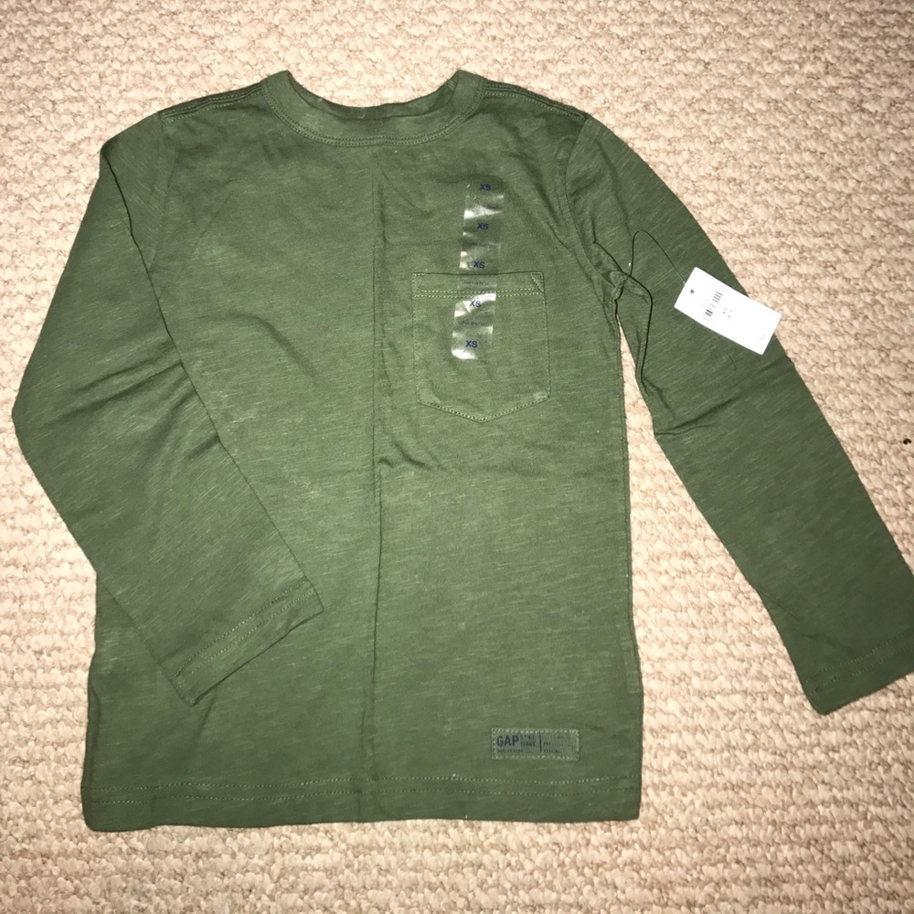 Olive Green Lon Sleeve Boys Shirt
