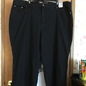 Avenue Denim Lite 26P Bootcut Black Jeans