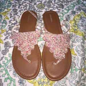 Pink Flower Sandals by Xhilaration