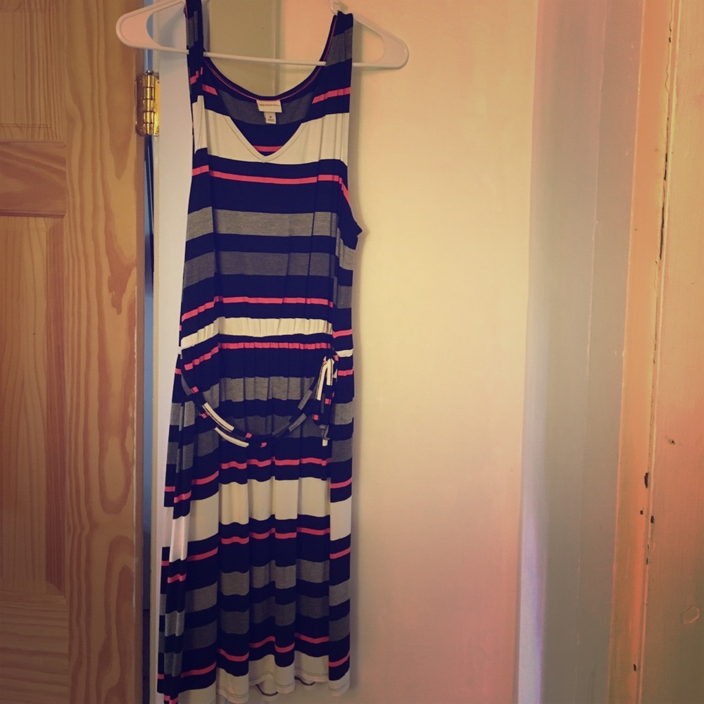 Colorful striped dress NWOT