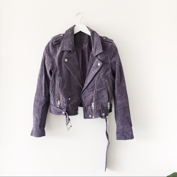 lavender suede jacket