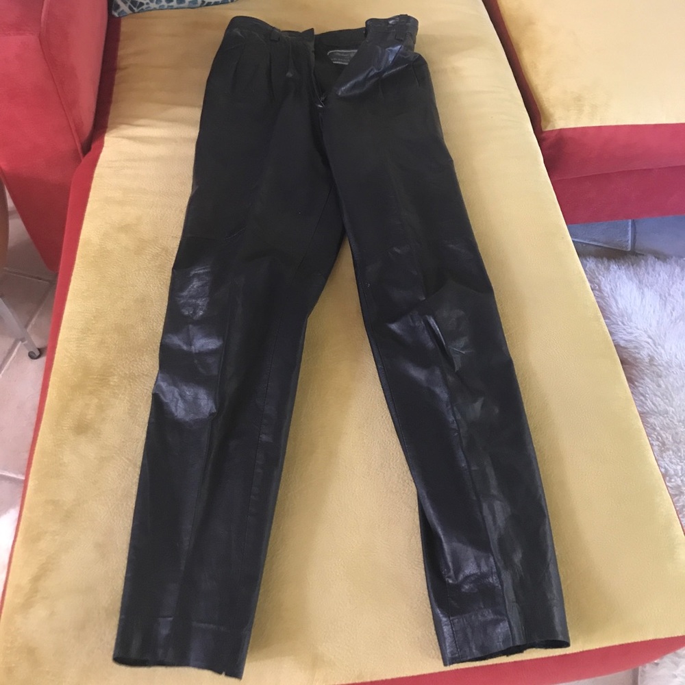 Genuine leather pants