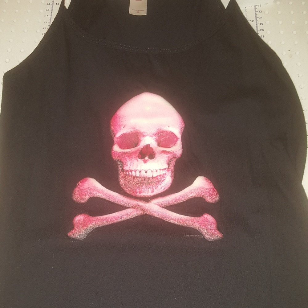 Ladies Black spaghetti tank top size Small