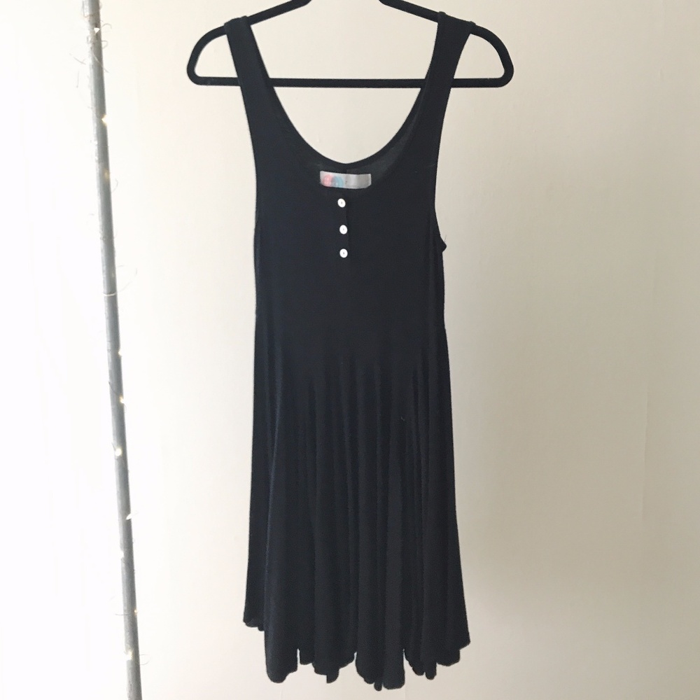 Free People Black Skater Dress