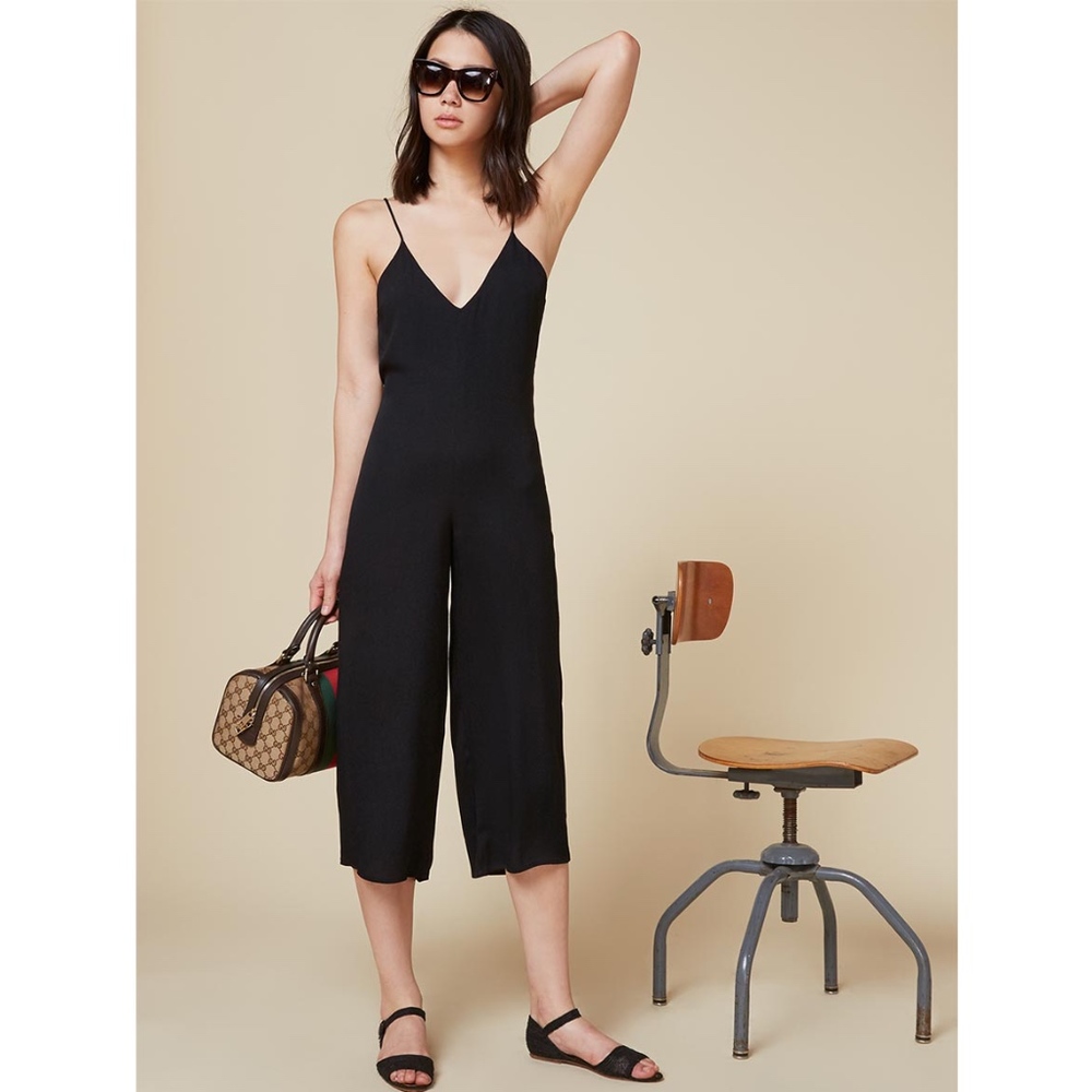 Reformation Kate Jumpsuit XS in Black
