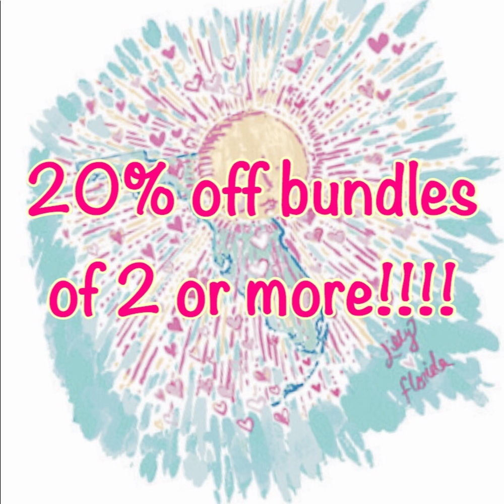 20 % off all bundles of two or more!!!!