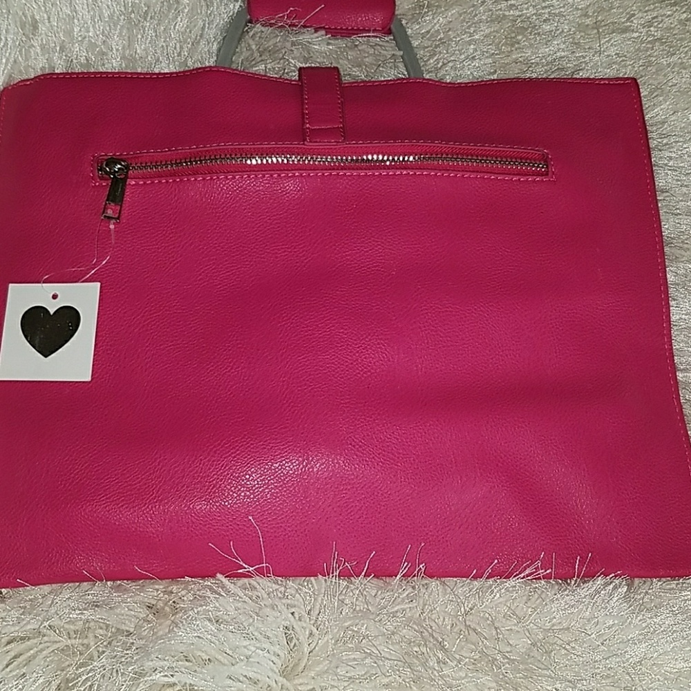 Hot Pink Messenger Style Purse