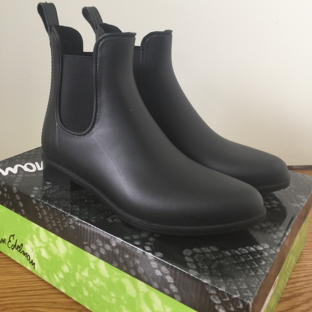 Sam Edelman Tinsley Black Matte Rainboots