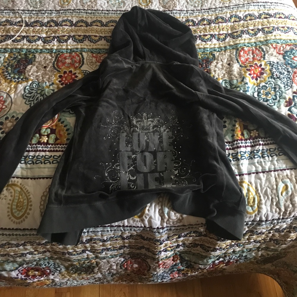 Grey juicy couture zip up jacket