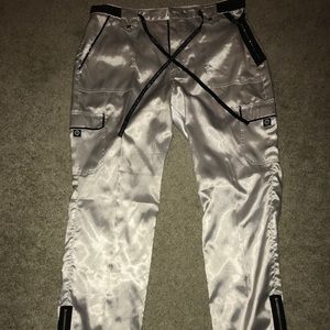 Fashion-forward satin pants!!