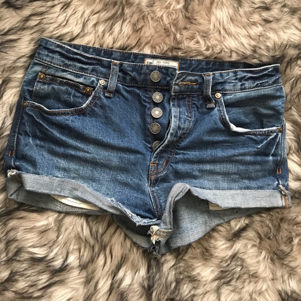Free people denim shorts