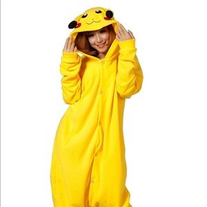 Unisex Pikachu Adult Onesie Halloween Costume