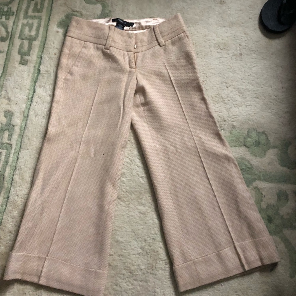 Tan Arden B Capri style wool pants