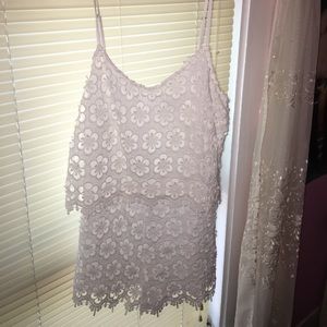 NWOT White floral design romper