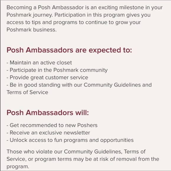 ⭐️POSH AMBASSADOR⭐️ - Picture 5 of 5