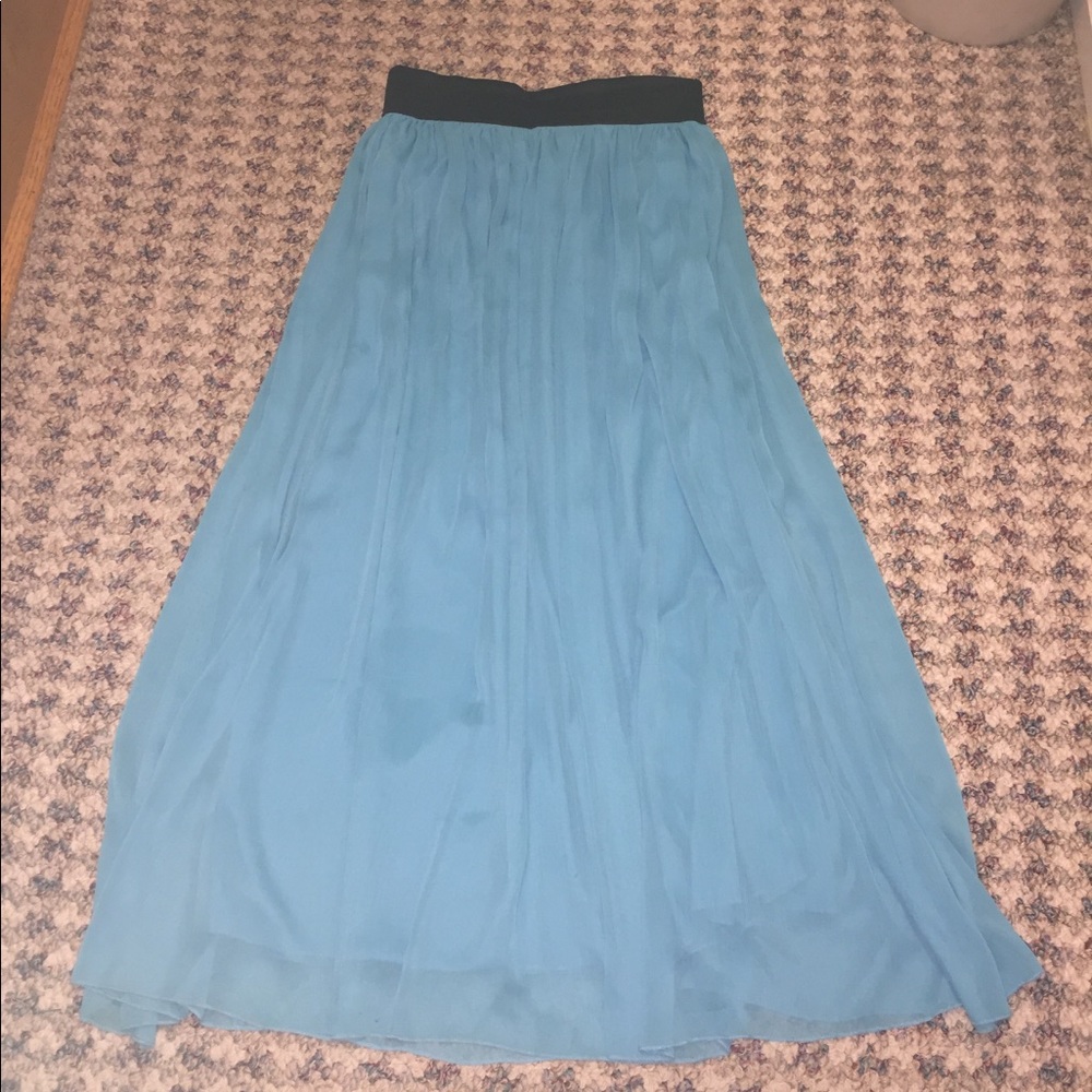 Blue Maxi Skirt