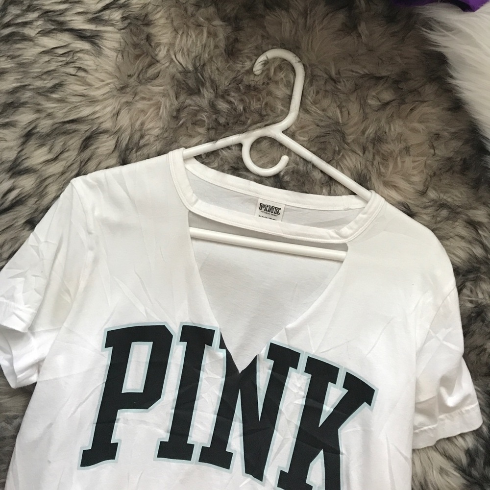 Pink cutout top