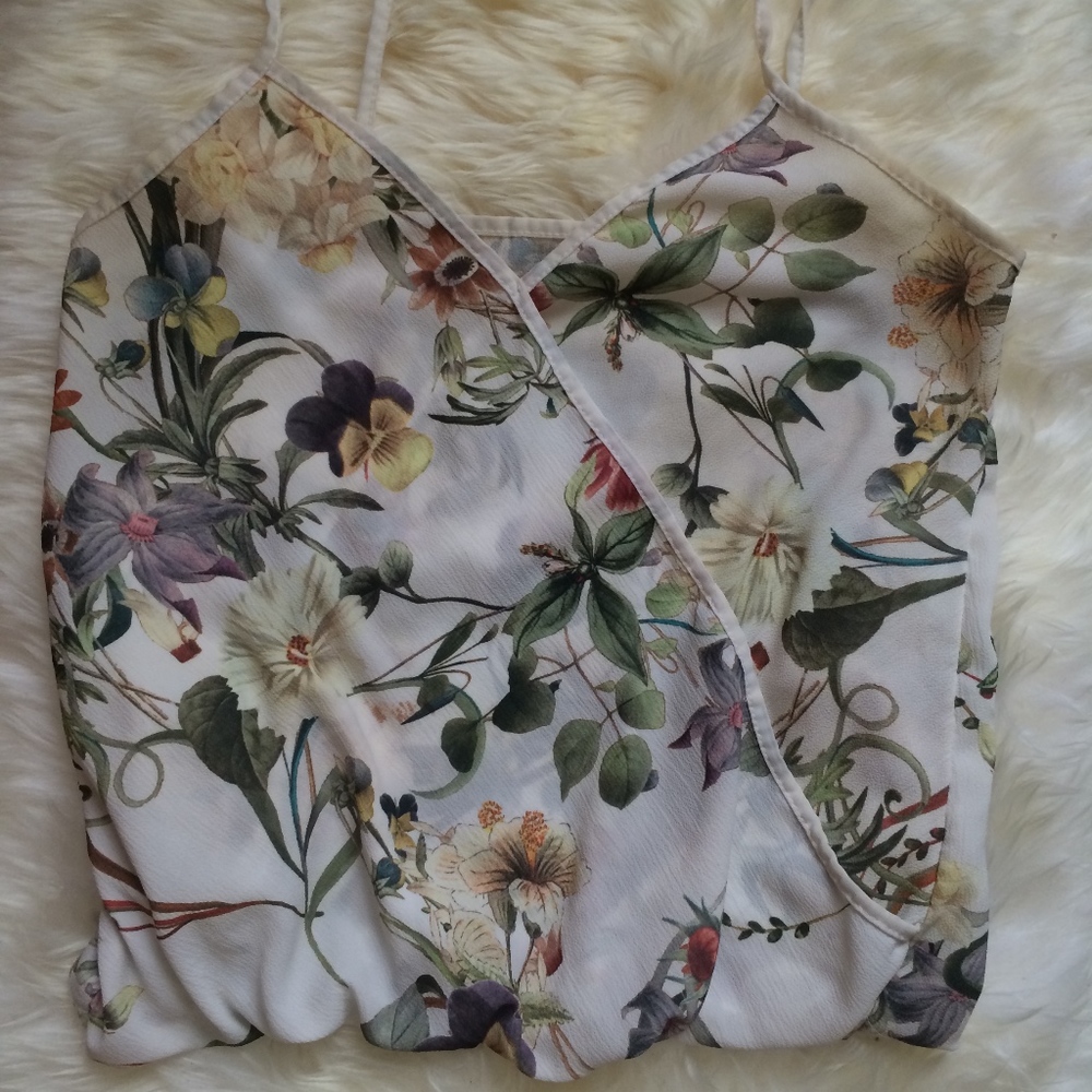 Flower print tank top