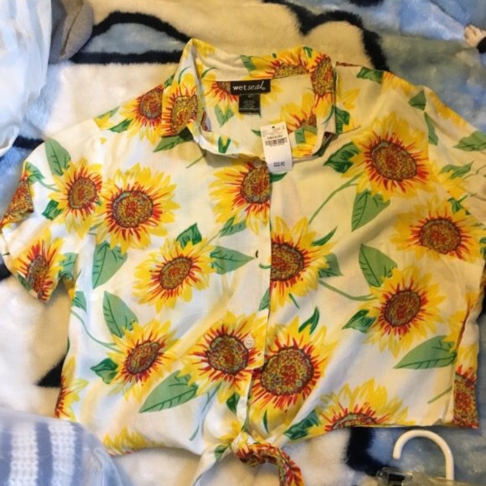 Sunflower croptop