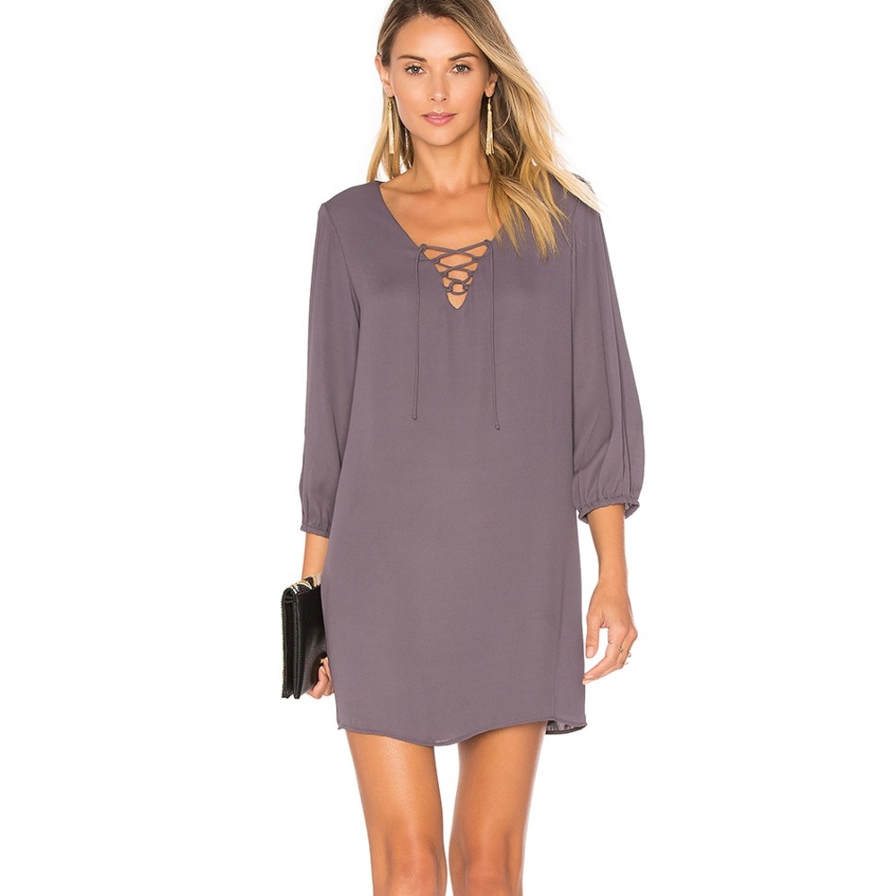 Penelope lace up mini dress