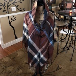 Adorable Shaw with hood.. one size fits all