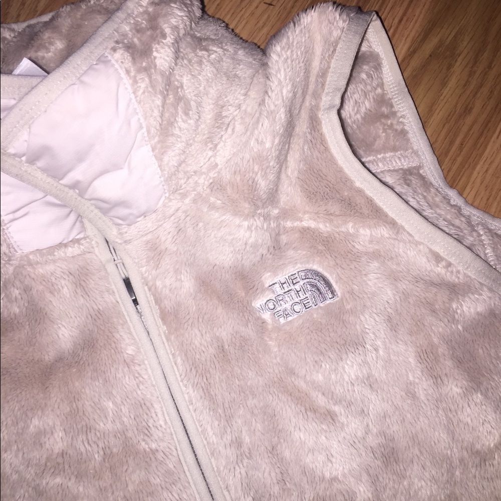 Cream Colored North Face Vest