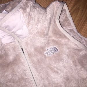 Cream Colored North Face Vest