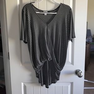 Short sleeve striped tee