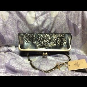 Patricia Nash Italian Leather clutch