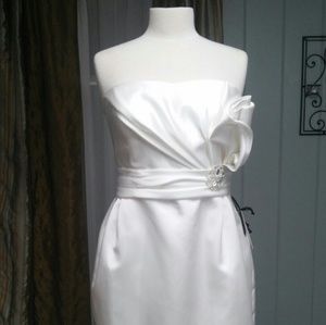 Ivory Formal Satin Dress | Wedding | Bridesmaid |