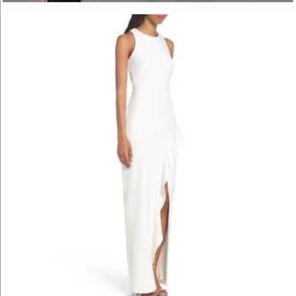 White evening dress