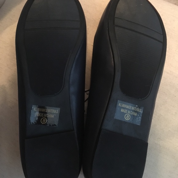 Navy Blue Charming Charlie Flats - Picture 3 of 3