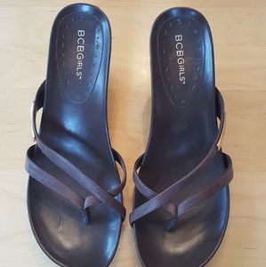BCBG wedge sandle