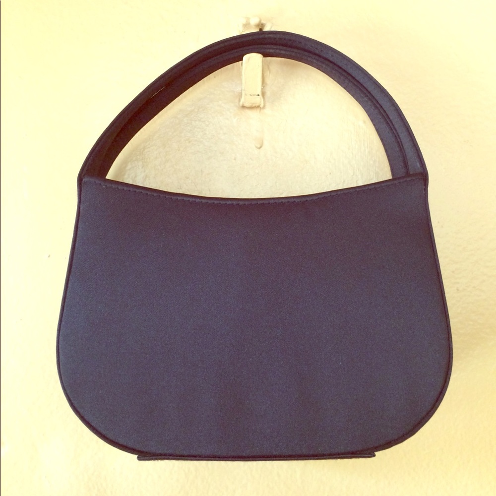 Black Sateen Evening Bag