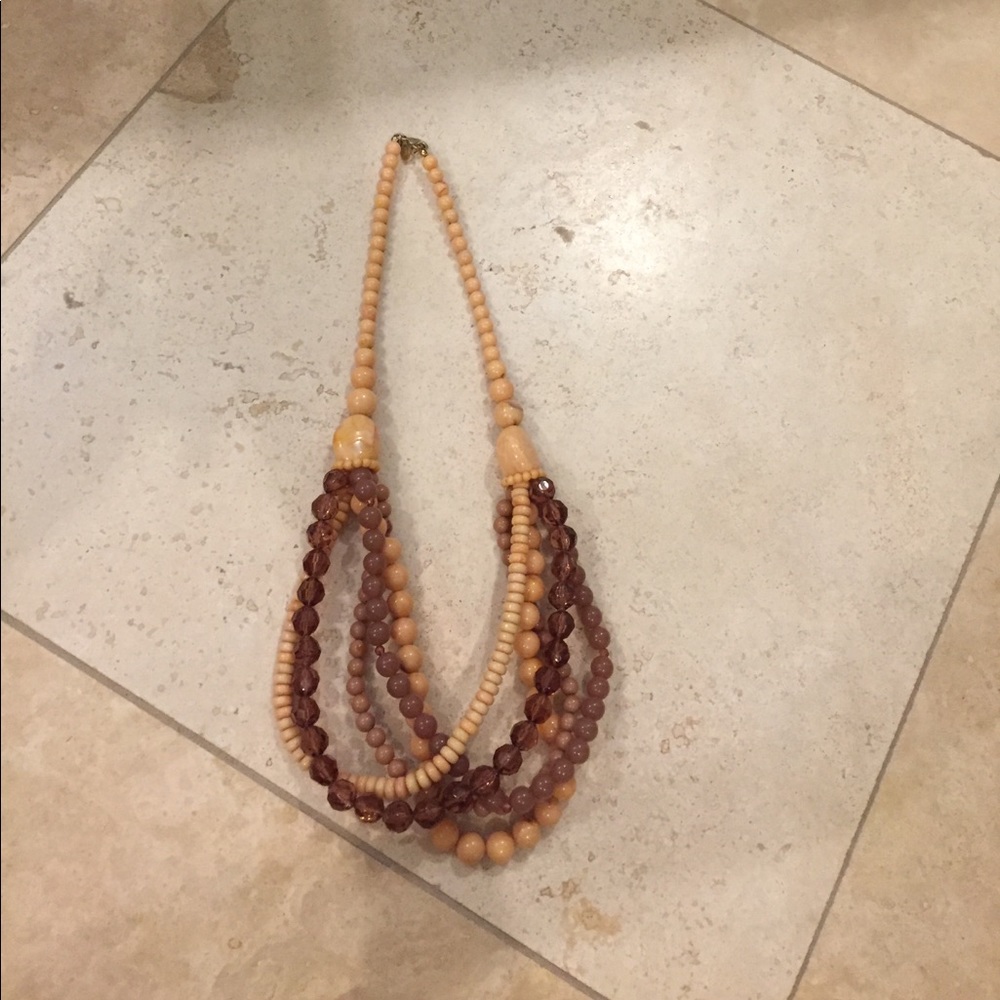Anthropology statement necklace
