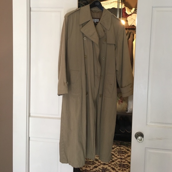 Mint Giorgio Armani trench coat tan 36 s/m - Picture 2 of 4