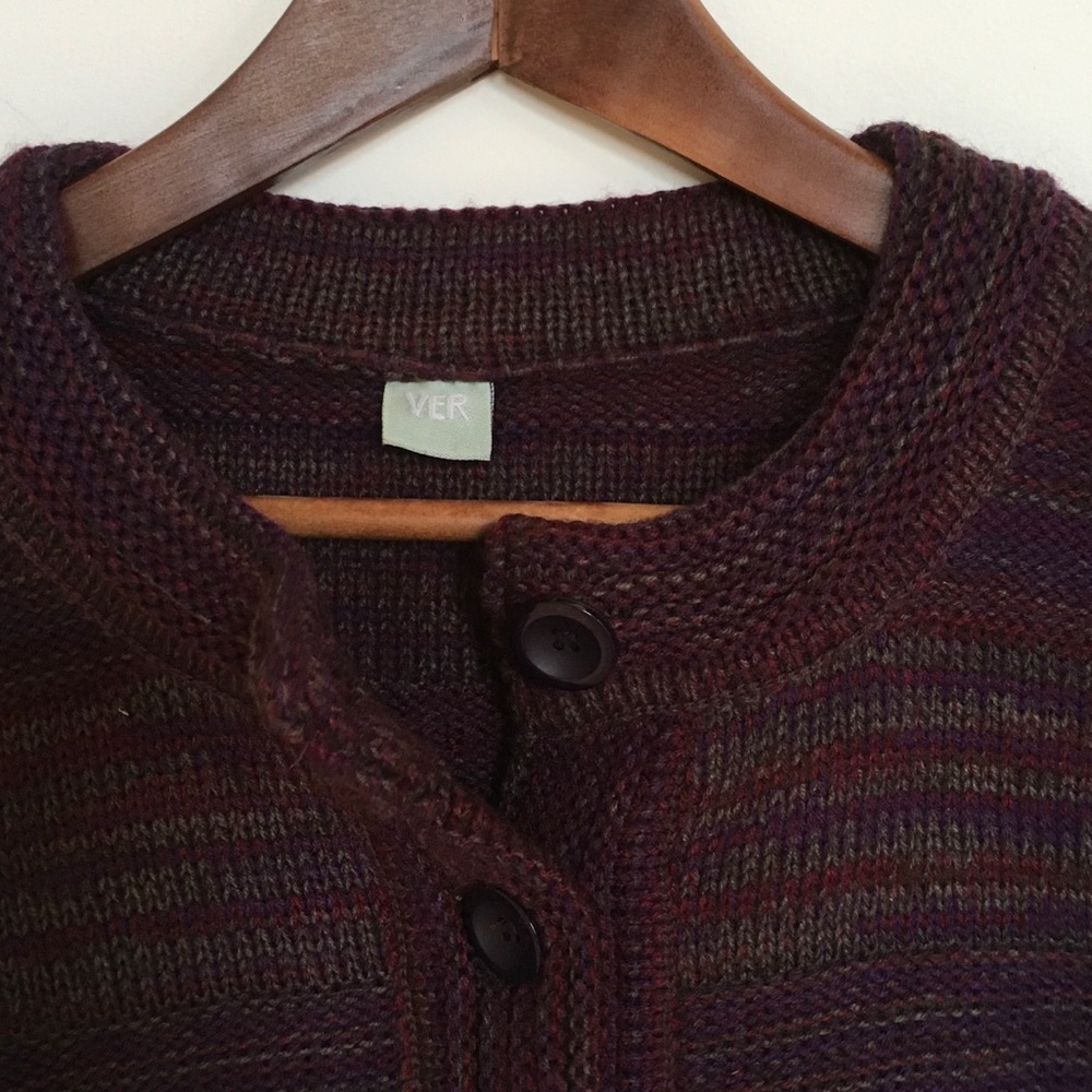 Boxy 3/4 sleeve cardigan sweater, S.
