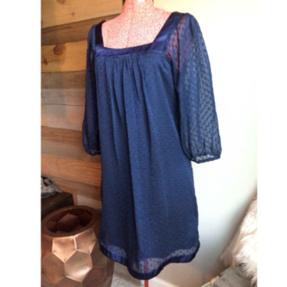 ❤️SALE B. Darlin Navy Blue long sleeve midi dress