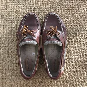 Dark Brown Sperry Topsider Boat Shoes