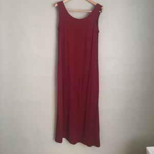 Vintage K Studio Maxi Dress, Burgundy Sz 8