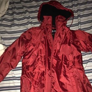 Totes red windbreaker