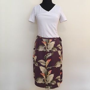 Tommy Bahama washed silk skirt
