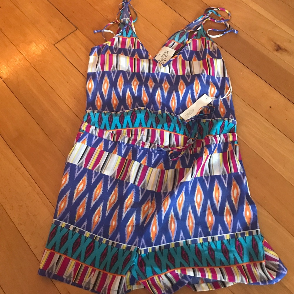 Rory Beca multi-patterned romper
