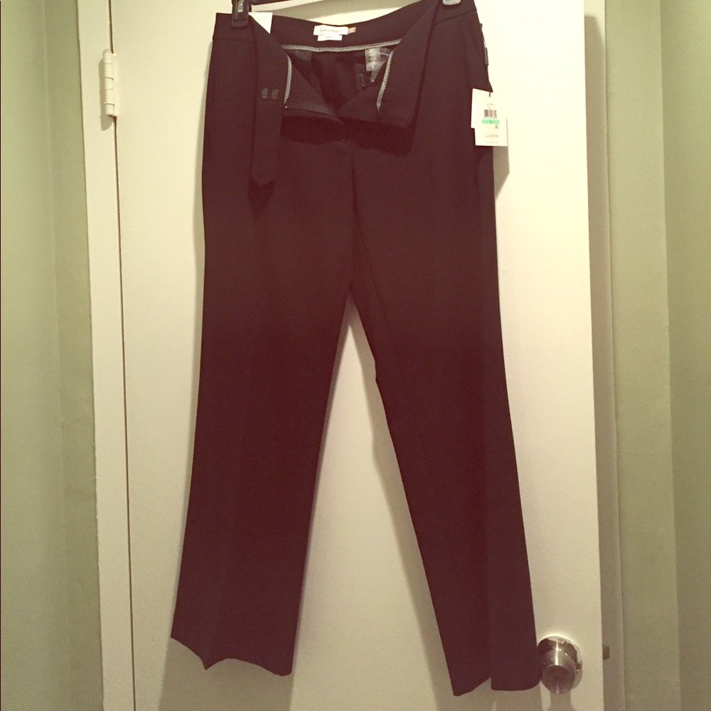 Calvin Klein black suit pants, size 8, New w/ tags