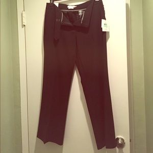 Calvin Klein black suit pants, size 8, New w/ tags