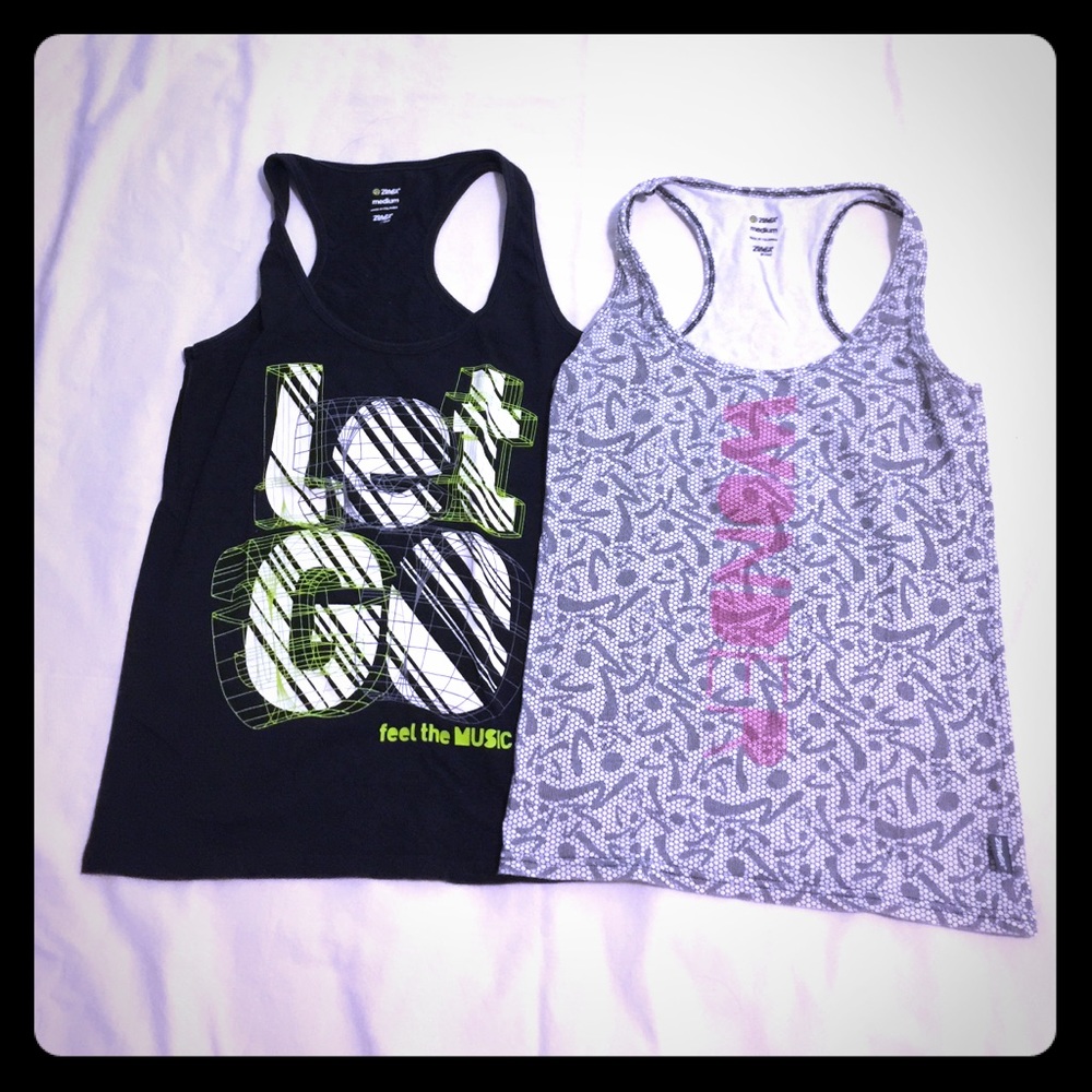2 pcs of Zumba Fitness Tank Tops