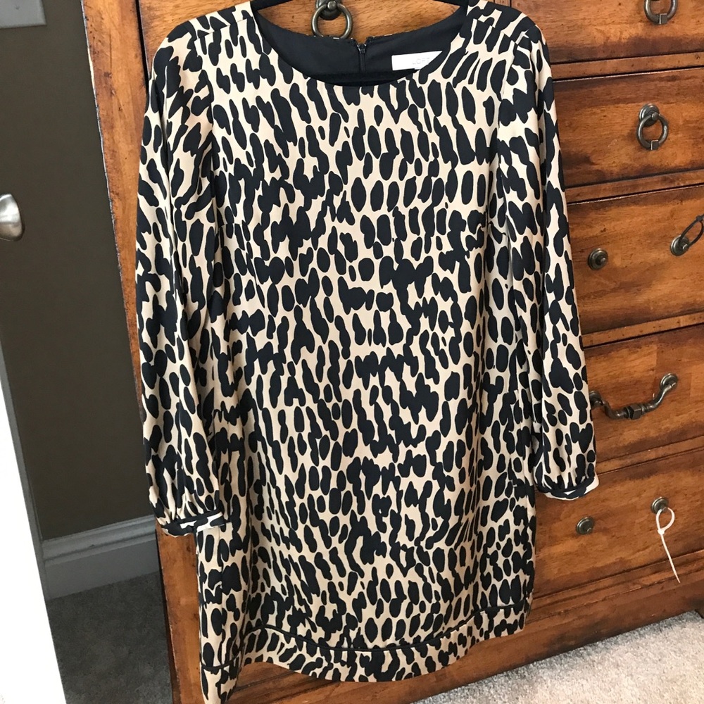 Loft cheetah print dress