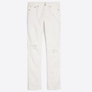 NWT J. Crew white boyfriend jeans