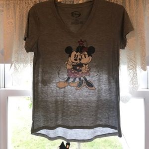 Disney Minnie and Mickey Mouse Tee Shirt Size L